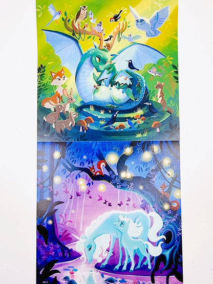 Puzzle - Licorne, dragon et fée