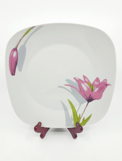 Service tasses à café et assiettes - Tulipes (30 pièces)