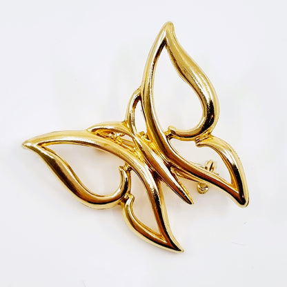 Broche dorée - Papillon