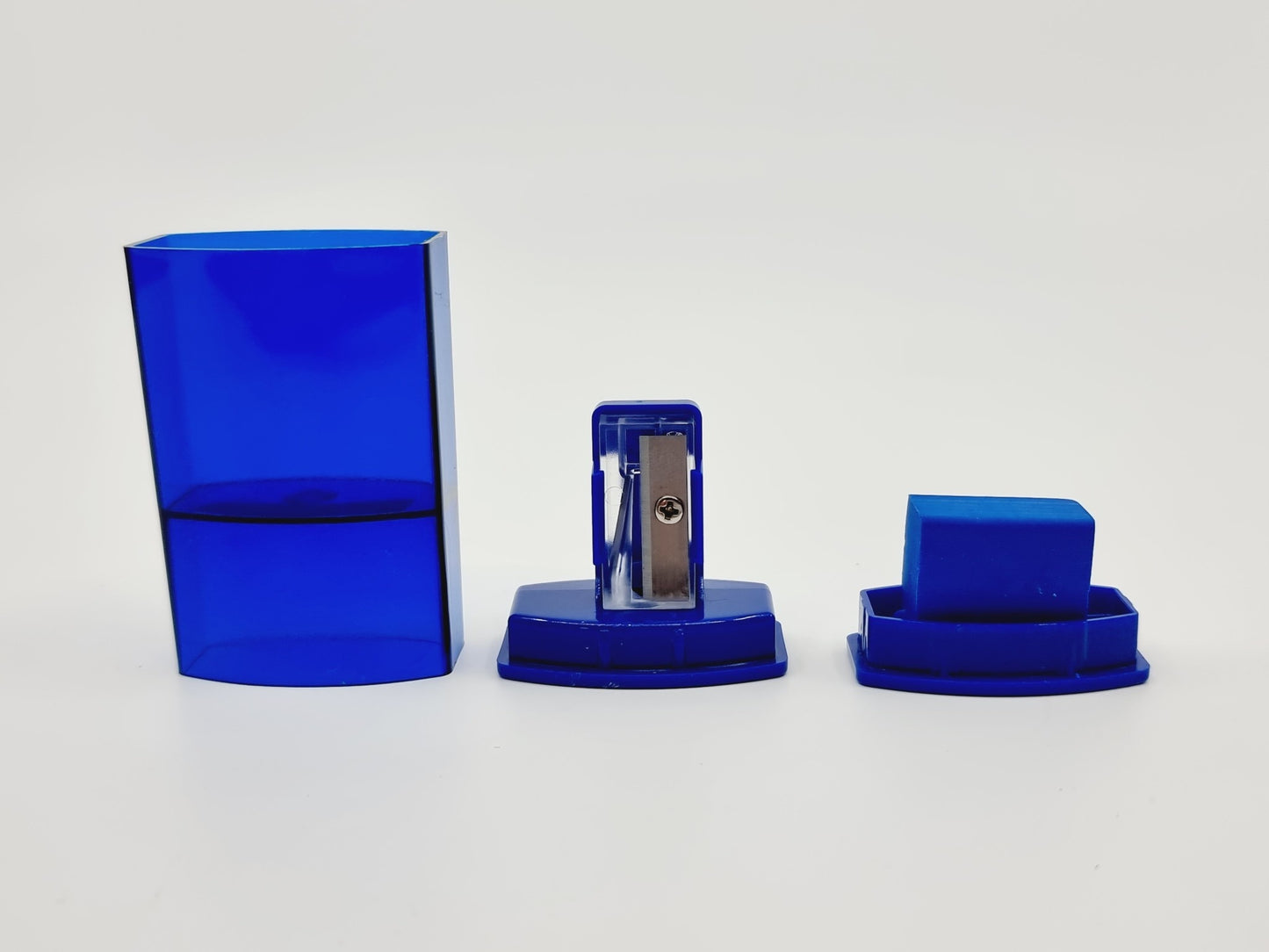 Taille-crayon avec réservoir et gomme (1 pièce)