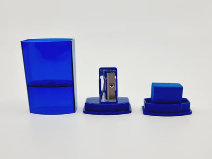 Taille-crayon avec réservoir et gomme (1 pièce)