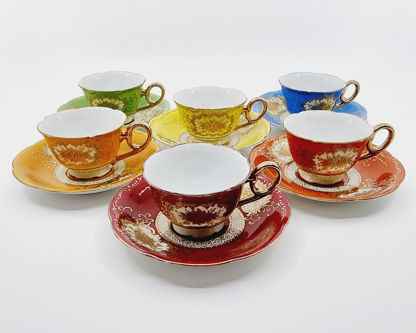 Tasse & sous-tasse - songes d'été (2x6 pièces)