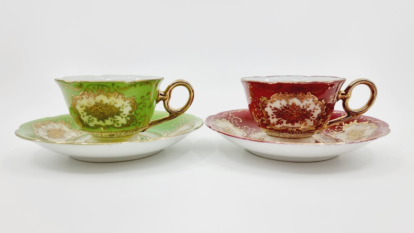 Tasse & sous-tasse - songes d'été (2x6 pièces)