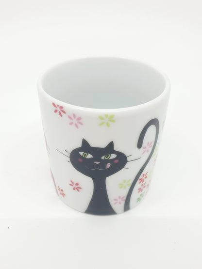 Tasse & sous-tasse - chat chat chat (2x2 pièces)