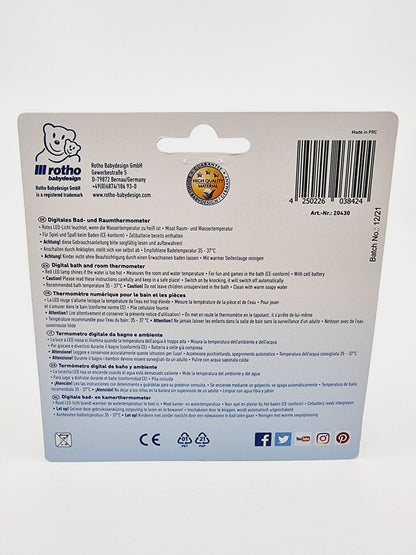 Thermomètre numérique pour le bain et les pièces