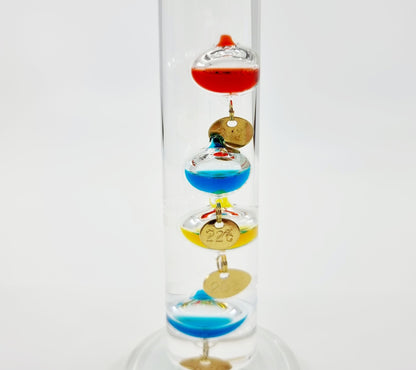 Thermomètre de Galilée en verre