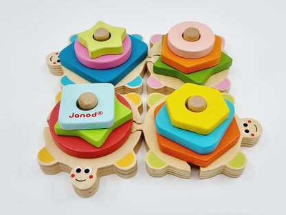 Tortues empilables en bois