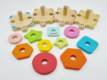 Tortues empilables en bois