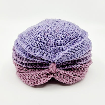 Couverture, chaussons et bonnet turban bébé - Syringa