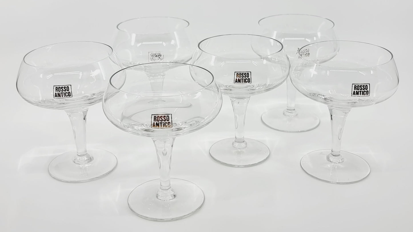 Verre apéritif Rosso Antico (6 pièces)