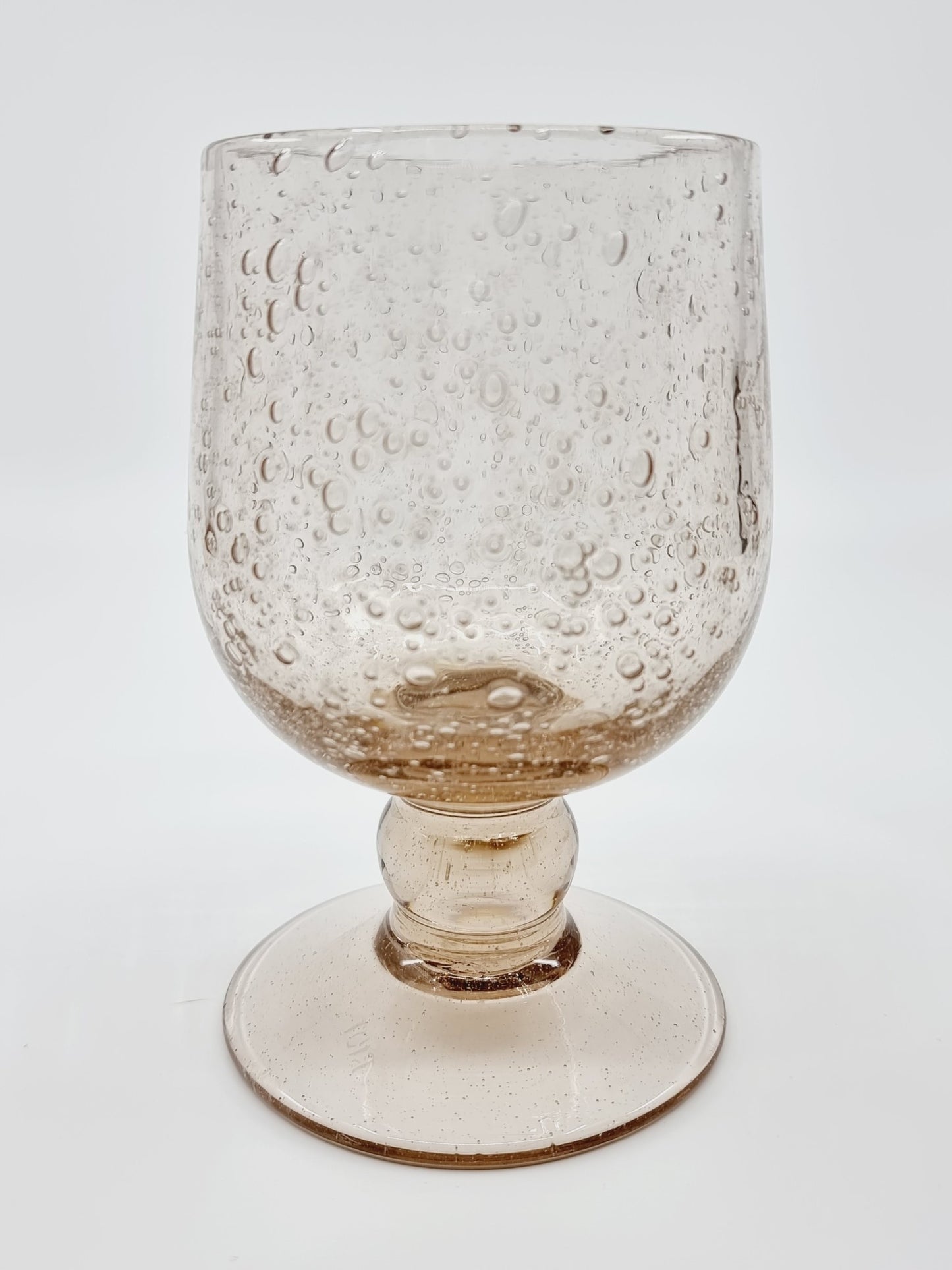 Verre à pied rosé et bullé (3 pièces)