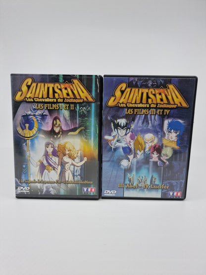DVD - Coffret Les Chevaliers du Zodiaque (Saint Seiya) les films I, II, III et IV