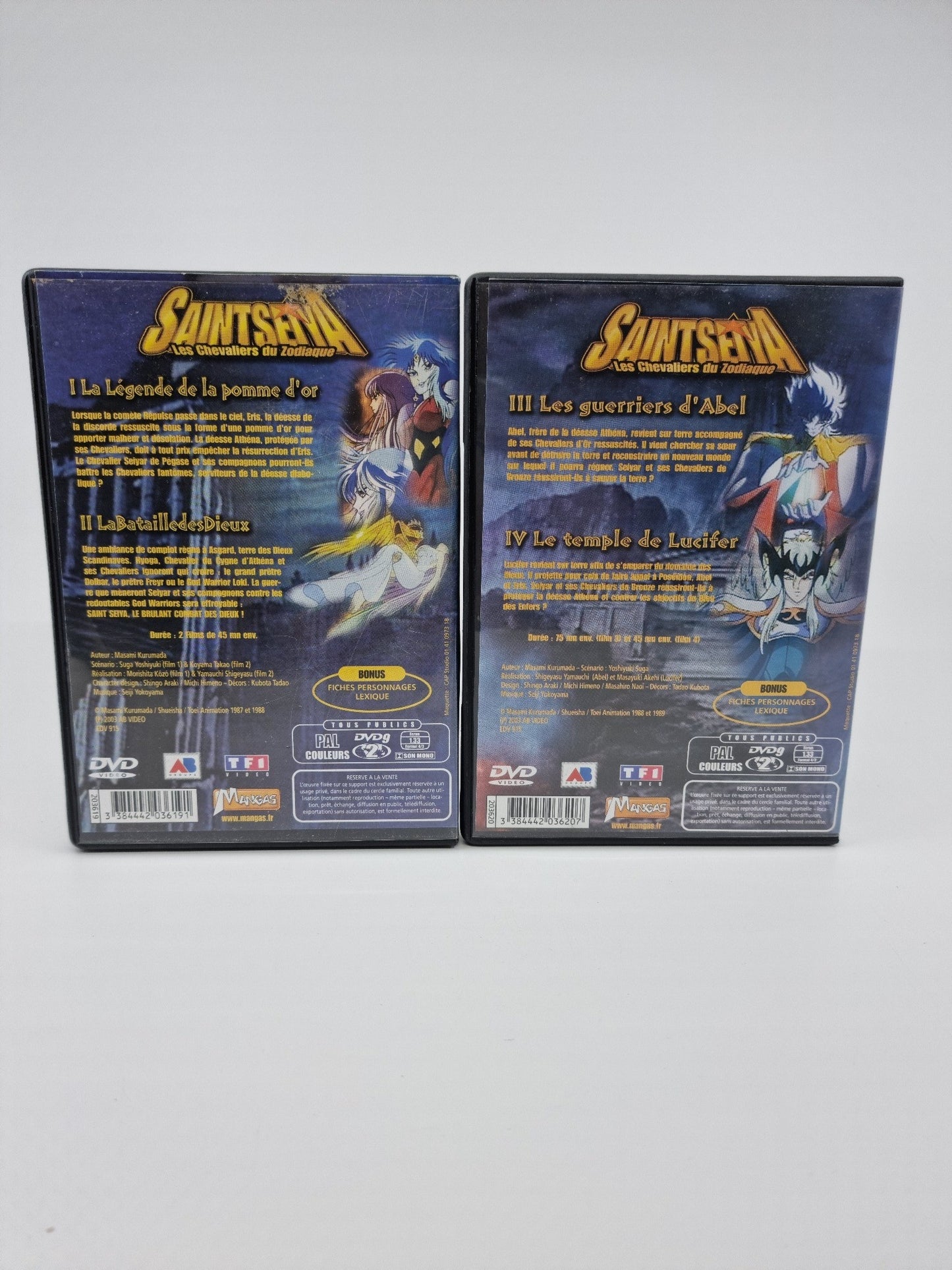 DVD - Coffret Les Chevaliers du Zodiaque (Saint Seiya) les films I, II, III et IV