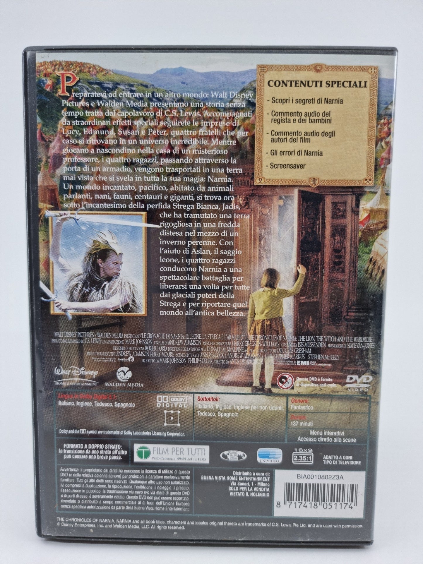 DVD - Le cronache di Narnia - VERSIONE ITALIANA