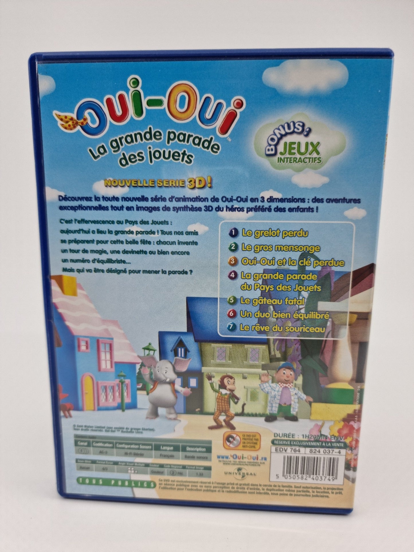 DVD - Oui-Oui – Le coffret extraordinaire : La grande parade des jouets, Le trésor de l’arc-en-ciel, La lune magique
