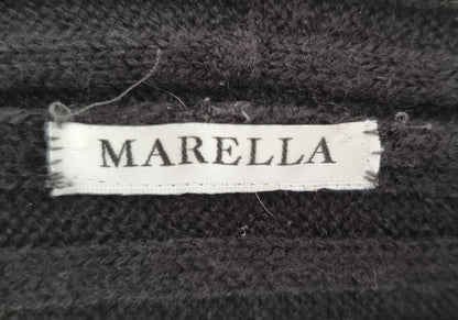 Cardigan noir à la coupe déstructurée (SIZE : M)