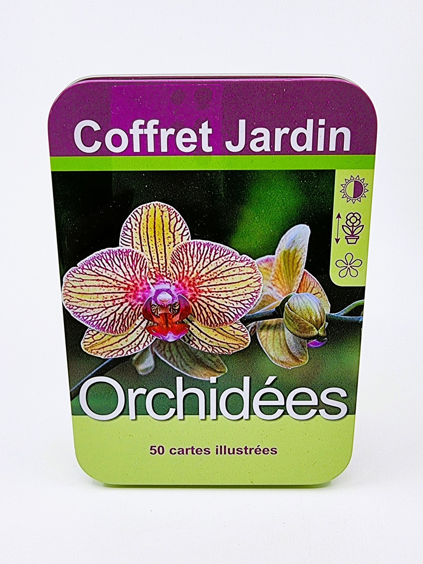Coffret jardin - Orchidées avec 50 cartes explicatives